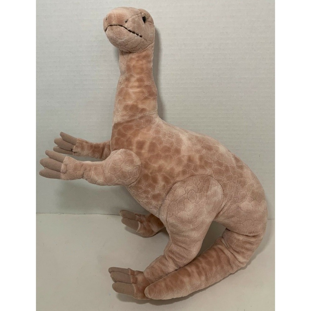Applause Dinosaur Plush large tan brown‎ beige stuffed animal long neck textured